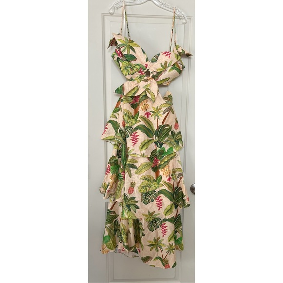Farm Rio Sand Fruit Maxi Dress - Size L - Picture 4 of 7